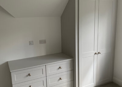 Grey shaker wardrobes in Devon