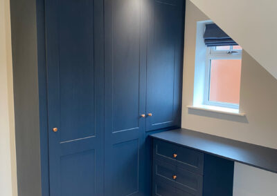 Blue loft wardrobes in Devon
