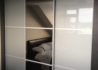 Grey sliding wardrobes Devon
