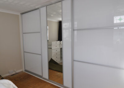 White sliding wardrobes Devon